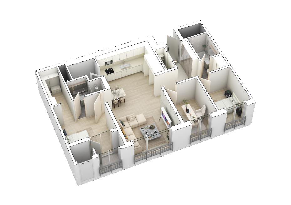 74㎡ 3D 평면